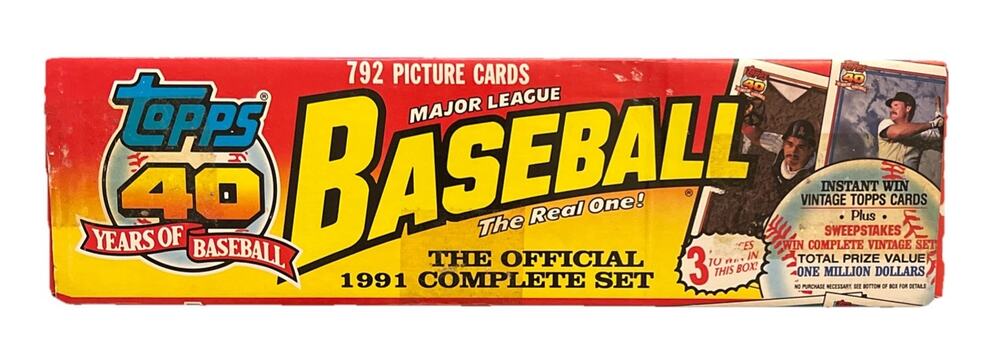 1991 Topps 40 Years Baseball 792 Complete Set Factory Picture Cards NIB